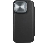 Étui Nillkin Qin Prop cuir iPhone 16 (czarny)