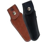 Etui noir pour Couteau Laguiole - cuir pleine fleur - sans fusil - fabrication française artisanale