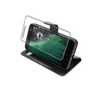 ebestStar - Coque Compatible avec Nokia Nokia 2 Etui PU Cuir Housse Portefeuille Porte-Cartes Support Stand, Noir + Film Protection écran Verre Trempé [Appareil: 143.5 x 71.3 x 9.3mm, 5.0'']