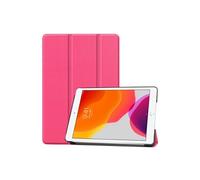 Etui nouvel Apple iPad 10,2 2019 Wifi - 4G/LTE Smartcover pliable rose avec stand - Housse coque de protection New iPad 10.2 pouces - Accessoires tablette pochette XEPTIO : Exceptional Smart case ! Ro