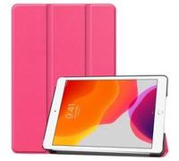 Etui nouvel Apple iPad 10,2 2019 Wifi - 4G/LTE Smartcover pliable rose avec stand - Housse coque de protection New iPad 10.2 pouces - Accessoires tablette pochette XEPTIO : Exceptional Smart case ! Ro
