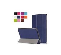 Etui nouvel pour Apple iPad 9.7 2018 Wifi - 4G/LTE Smartcover pliable bleu navy Cuir Style avec stand - Housse coque de protection New IPad 9.7 pouces - Accessoires tablette pochette XEPTIO : Exceptional Smart case ! Bleu
