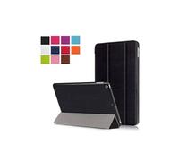 Housse Tablette XEPTIO Etui nouvel pour Apple iPad 9.7 2018 Wifi - 4G/LTE Smartcover pliable noir Cuir Style avec stand - Housse coque de protection New IPad 9.7 pouces -