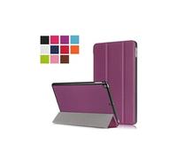 Housse Tablette XEPTIO Etui nouvel pour Apple iPad 9.7 2018 Wifi - 4G/LTE Smartcover pliable violet Cuir Style avec stand - Housse coque de protection New IPad 9.7 pouces -