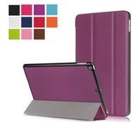Housse Tablette XEPTIO Etui nouvel pour Apple iPad 9.7 2018 Wifi - 4G/LTE Smartcover pliable violet Cuir Style avec stand - Housse coque de protection New IPad 9.7 pouces -
