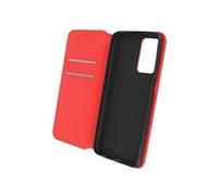 Étui Oppo A16 et Oppo A16s Clapet Portefeuille Fonction Support Vidéo rouge