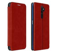 Étui Oppo A5 2020 / A9 2020 Simili-Cuir Clapet Porte-carte Support Vidéo rouge
