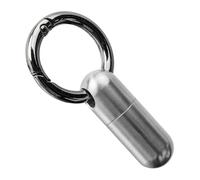 Étui organisateur de pilule en métal - support de pilule de poche en titane, récipient à étanche | Solution de transporteur de médecine de voyage, distributeur de stockage sécurisé durable com