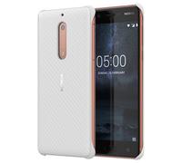 Étui original en carbone pour téléphone portable Nokia 5 Pearl White 1A21M1D00VA