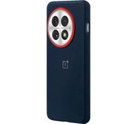 Étui original pour téléphone portable OnePlus 13, OnePlus Aramid Fiber Magnetic Case, bleu foncé-rouge