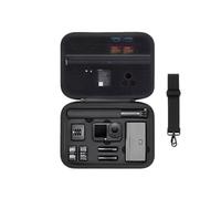 Étui Osmo Action 6, étui de transport rigide étanche pour accessoires d'appareil photo DJI Osmo Action 6, sac de rangement portable en polyuréthane avec bandoulière, Noir , Simple et facile