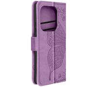 Avizar Étui Papillon Mandala pour Redmi Note 13 Pro Portefeuille Dragonne