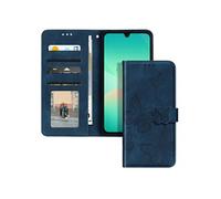 Etui Papillon pour Samsung Galaxy A26 Portefeuille et Support Vidéo Bleu