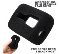 étui pare-vent en mousse pour GoPro Hero 8, housse anti-vent, anti-bruit, pour caméra noire, 1 pièce