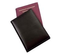 Etui passeport RFID Document Safe - ALASSIO - Cuir nappa noir - Protection cryptalloy