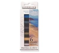 Sennelier Étui de 6 demi-pastels À l'écu – Coloris Bord de Mer