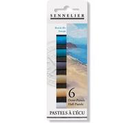 Etui De 6 Demi Pastels À L'écu Sennelier Coloris Bord De Mer