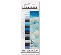 Etui pastels 'A l'écu' - 6 demi-pastels - Ciel d'Eté Multicolore G
