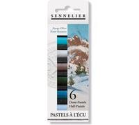 Etui pastels 'A l'écu' - 6 demi-pastels - Paysage d'Hiver Multicolore G