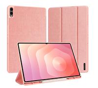 Etui Samsung Galaxy Tab S12 Plus Domo Tri-Fold Antichoc Rose