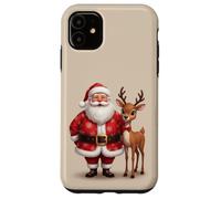 Étui Père Noël avec Ses Amis Rennes pour Une Joie de Noël Coque pour iPhone 11