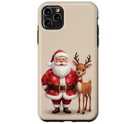 Étui Père Noël avec Ses Amis Rennes pour Une Joie de Noël Coque pour iPhone 11 Pro Max