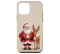 Étui Père Noël avec Ses Amis Rennes pour Une Joie de Noël Coque pour iPhone 12 Mini