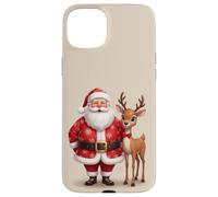 Étui Père Noël avec Ses Amis Rennes pour Une Joie de Noël Coque pour iPhone 15 Plus