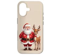 Étui Père Noël avec Ses Amis Rennes pour Une Joie de Noël Coque pour iPhone 17