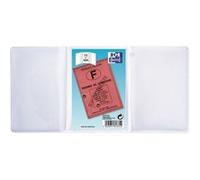 Etui permis de conduire à 3 volets Oxford 7,5 x 10,5 cm Transparent Transparent G