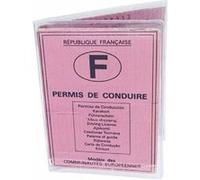 Etui permis de conduire - cristal transparent - Fabriqué en France transparent