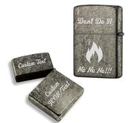 Étui Personnalisé Briquet pour Zippo avec Photo ou Logo. Couverture Métallique Personnalisée pour Briquet sans Insert. Étui Durable et Robuste Compatible avec Zippo#11