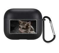 Étui Photo Personnalisé Compatible avec Apple AirPods 3, Coque Souple Personnalisée avec Votre Propre Image et Texte (Noir)