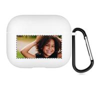 Étui Photo Personnalisé Compatible avec Apple AirPods 4, Coque Souple Personnalisée avec Votre Propre Image et Texte (Blanc)