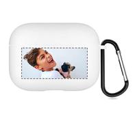 Étui Photo personnalisé Compatible avec Apple AirPods Pro 3rd (2025), Coque Souple Personnalisée avec Votre Propre Image et Texte (Blanc)