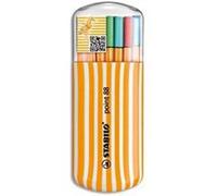 Etui plastique refermable ""Zebrui"" 20 feutres POINT88, pointe extra fine. Coloris assortis G