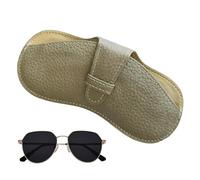 Étui Plat Pour Lunettes,Pochette En Cuir PU Souple Et Portable Pour Lunettes Fines | Sac de Rangement pour Fin | Pour Argent Cosmétiques Cartes Clés Stylos, Vert, Se référer à la description