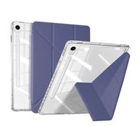 Étui Pliable 3+Y for Tablette Samsung Galaxy Tab S11 SM-X730 X736B 2025 : Coque Transparente en Acrylique avec Support et Porte-Crayon.(Purple)