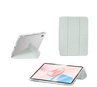 Étui Pliable 3+Y for Tablette Samsung Galaxy Tab S11 SM-X730 X736B 2025 : Coque Transparente en Acrylique avec Support et Porte-Crayon.(Mint)