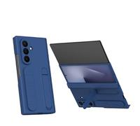 Étui Pliable Antichoc pour Samsung Galaxy Z Trifold avec Film Avant en Verre HD, Housse De Protection avec Bracelet en Silicone Et Support Invisible (Bleu)