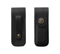 Étui pliable en cuir pour portable, Indian black L | Anneaux De Ceinture En Cuir