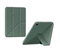 Étui Pliable en Cuir PU 3+Y for Tablette Samsung Galaxy Tab S11 SM-X730 X736B 11 Pouces 2025 avec Support intégré(Dark Green)