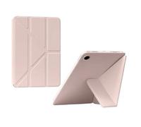Étui Pliable en Cuir PU 3+Y for Tablette Samsung Galaxy Tab S11 SM-X730 X736B 11 Pouces 2025 avec Support intégré(Pink)