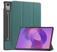 Étui Pliable en Cuir PU for Tablette Lenovo Xiaoxin Pad Pro 12,7 Pouces (2025) TB373FU TB375FC(Dark Green)