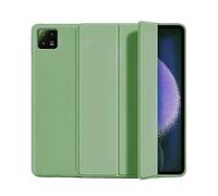 Étui Pliable en Cuir PU for Xiaomi Pad 8/Pad 8 Pro, 11.2 Pouces, Coque arrière en Silicone Souple 2025, Couverture Intelligente(Matcha Green,for Xiaomi Pad 8 Pro)