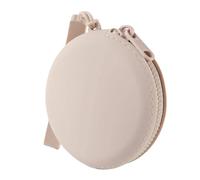 Étui pliable en silicone pour pièces de monnaie - Design lisse et portable - Pour clés, écouteurs, petits objets - Pochette de rangement en silicone, Blanc abeille, Beauté de masse