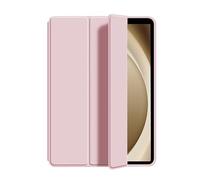 Étui Pliable en Trois Parties pour Samsung Tab A11+/A11 Plus 2025 SM-X230/X236 Tablette, avec Support magnétique et Fonction Veille/réveil Automatique.(Pink)
