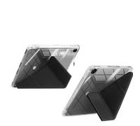 Étui Pliable Multi-Angle 3 + Y adapté à Huawei MatePad 11.5S 2025, avec Fente for Stylo, Coque arrière Rigide Transparente(Black)