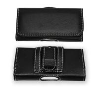 Étui pochette - Logicom - L-Ement 501 - Cuir grainé noir - Fermeture aimantée - Universel