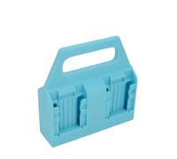 Etui Polystyrène Permanent Multi Compartiments Bleu Clair | Propriétaire de batterie mural dense avec structure à compartiments multiples avec ouvertures sûres pour équipement mobile